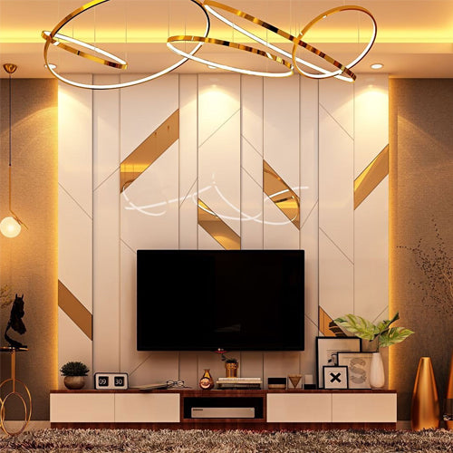 Customized Living Space TV Unit Interior Design Ideas