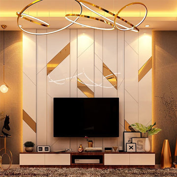 Customized Living Space TV Unit Interior Design Ideas