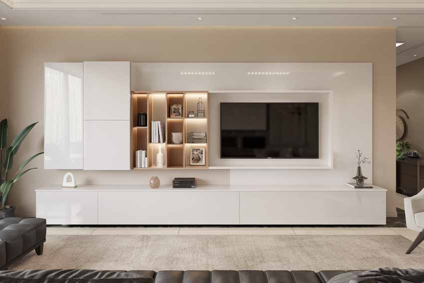 Minimalist and Luxury TV Unit for Living Room